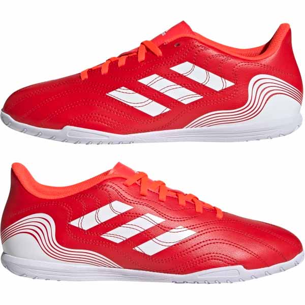 Футзальная обувь Adidas COPA SENSE.4 IN FY6181 р.UK 7 красно-белый