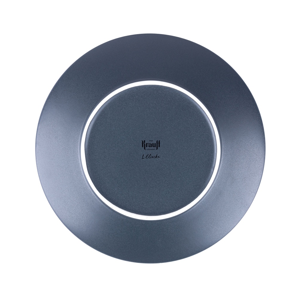 Тарілка обідня Krauff Hattu Black 21,5 см 24-320-046