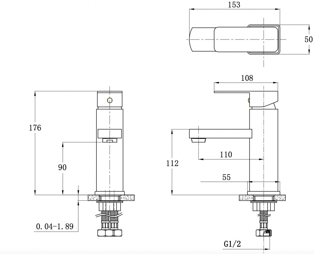 Смеситель для умывальника Silver TWIST хром б/пр. SLYA0796