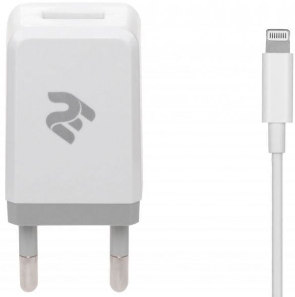 Сетевое зарядное устройство 2E USB:DC5V/2.1A +кабель Lightning 2.4A 