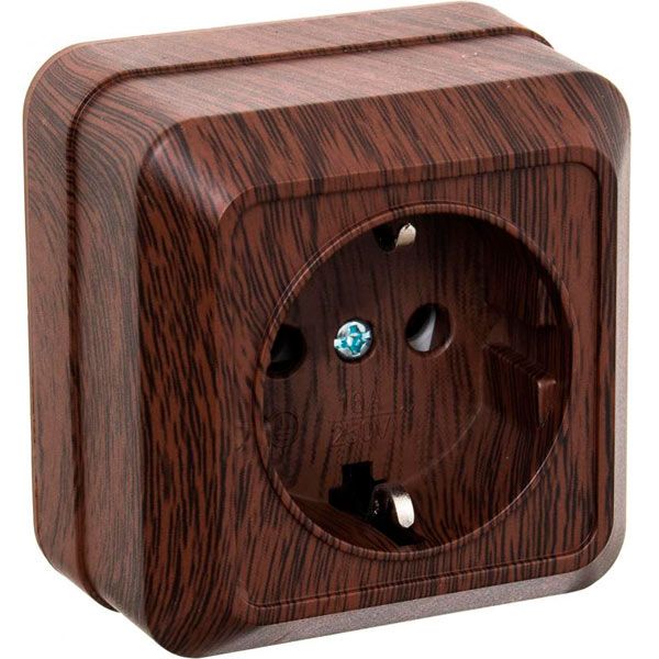 Розетка UP! (Underprice) горіх BD-SCP.MZ20G1WG-Walnut