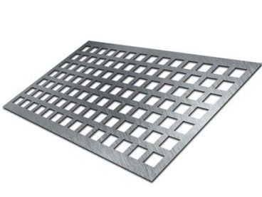 Сталь листова перфорована оцинкована квадрат 10х10 t-14 2000x1000x1 мм