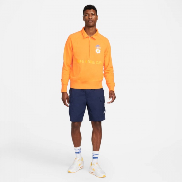 Свитшот Nike M NSW HBR-S LS MIDLAYER TOP DM5050-886 р. XL желтый