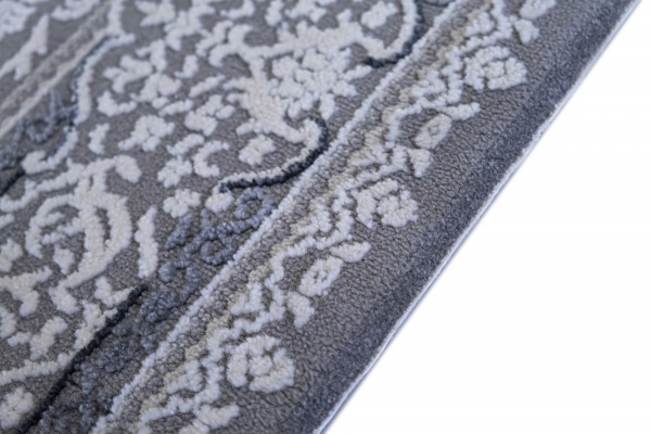 Килим Karmen Carpet GALERIA GL040G GREY/GREY 80x150 см D 
