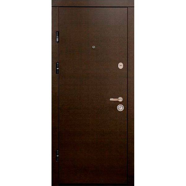 Дверь входная Министерство дверей КС Микс+ венге белый 2050x860 мм левая