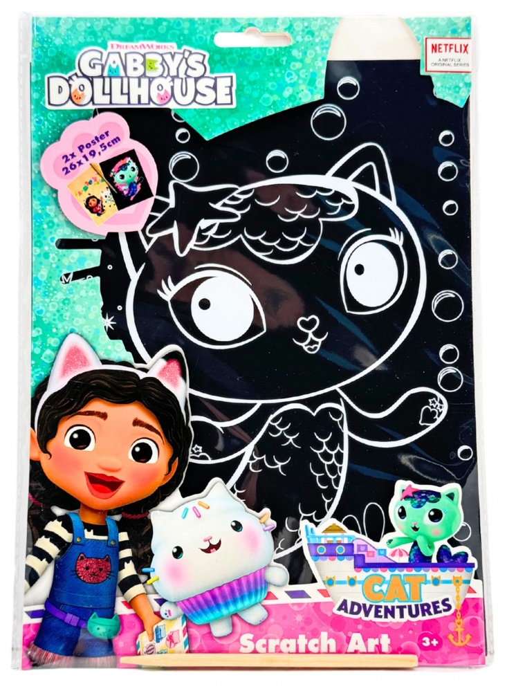 Скретч-розмальовка «Gabby's Dollhouse»