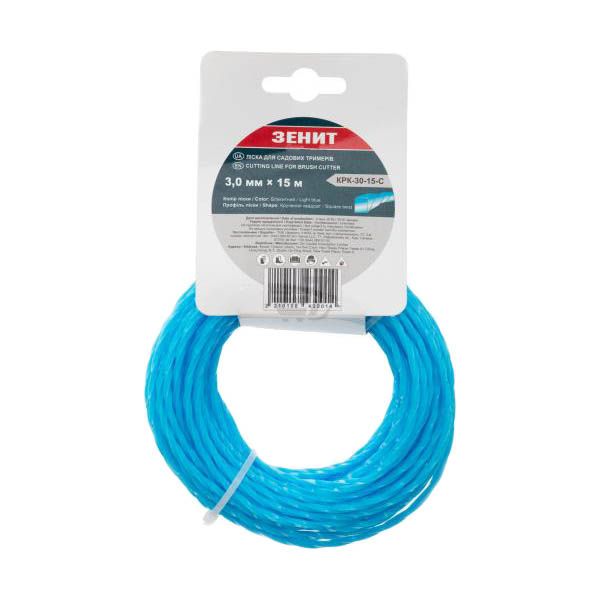 Леска для триммеров КРК-30-15-С витой квадрат 3,0х15 м