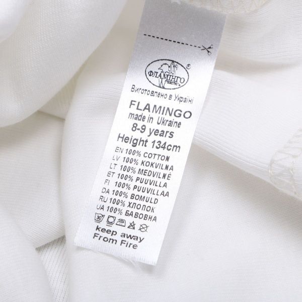 Майка для дівчаток р.146 молочний 290-1006 