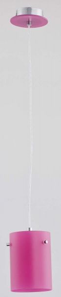 Люстра підвісна ALFA Tedy L 1x60 Вт E27 рожевий 9154 