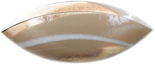 Фруктовница Yalos Murano TANGO 15 см золотая с перламутровым эффектом 