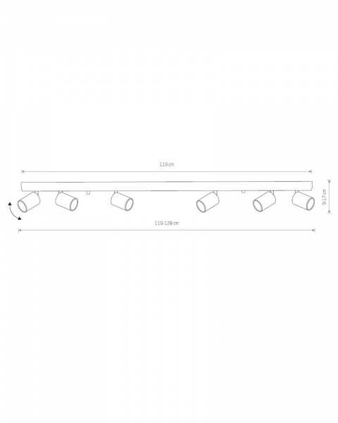 Спот Nowodvorski Eye Spot 6x35 Вт GU10 латунь 8819 