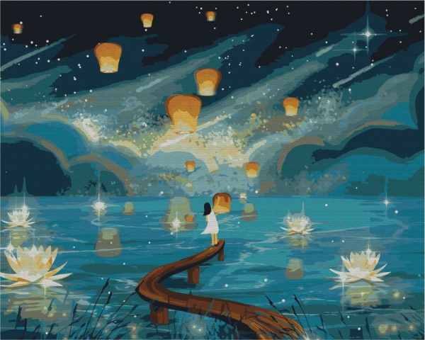 Картина за номерами Вогники бажань PBS52418 40x50 см Brushme 