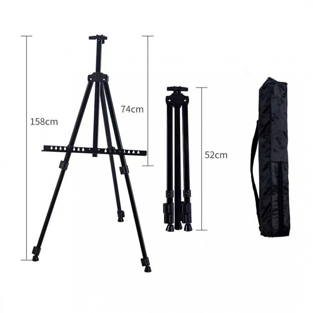 Мольберт алюминиевый складной M01 Brushme