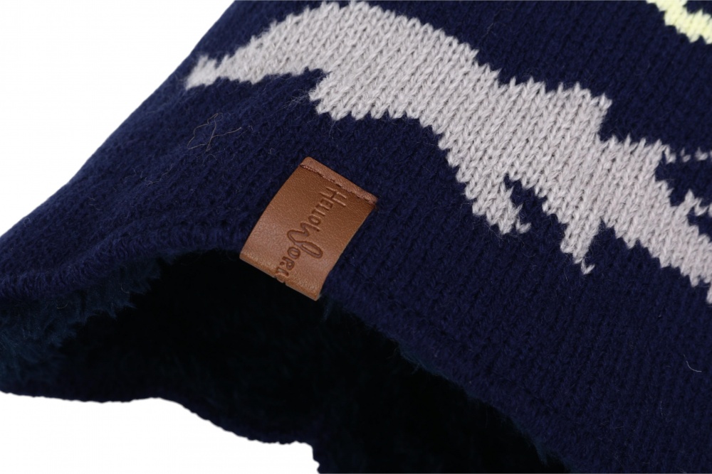 Комплект шапка + шарф HW для хлопчиків р.50-52 темно-синій