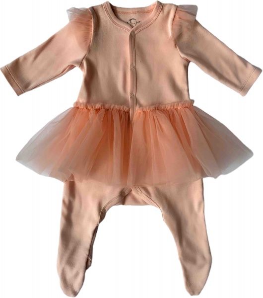 Комбинезон для девочек Sasha р.56 персиковый 4567/2 