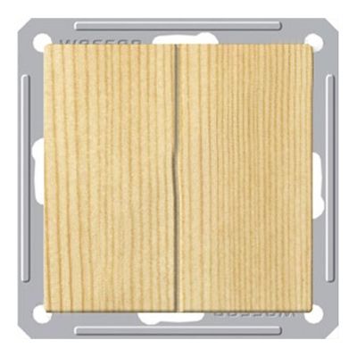 Вимикач подвійний прохідний W-59 VS616-256-7-86 сосна