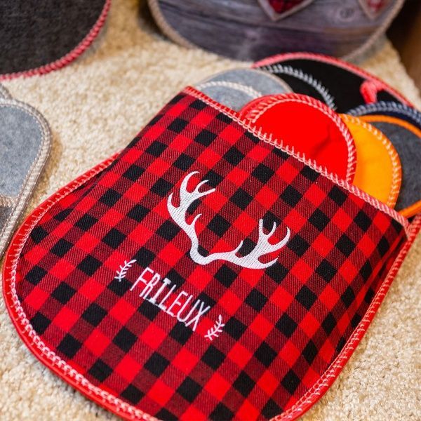 Набор тапочек для гостей Crown Glitter Black 5 пар р. 38/41 разноцветный 