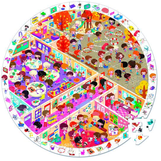 Пазлы Janod Школа 208 элементов