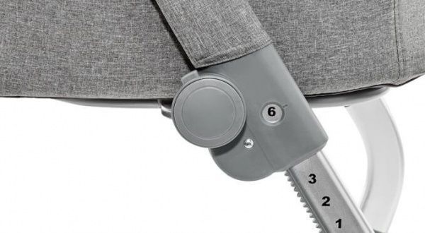 Кровать детская Kinderkraft приставная Uno Grey KKLUNOGRY00000