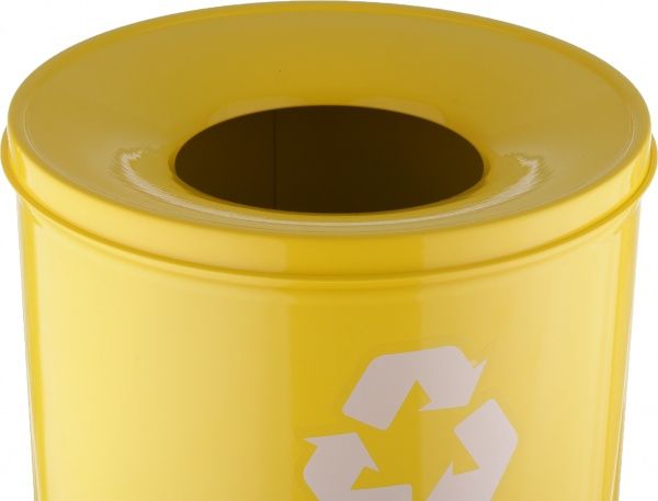 Урна EforMetal уличная желтый EFR-1321 yellow