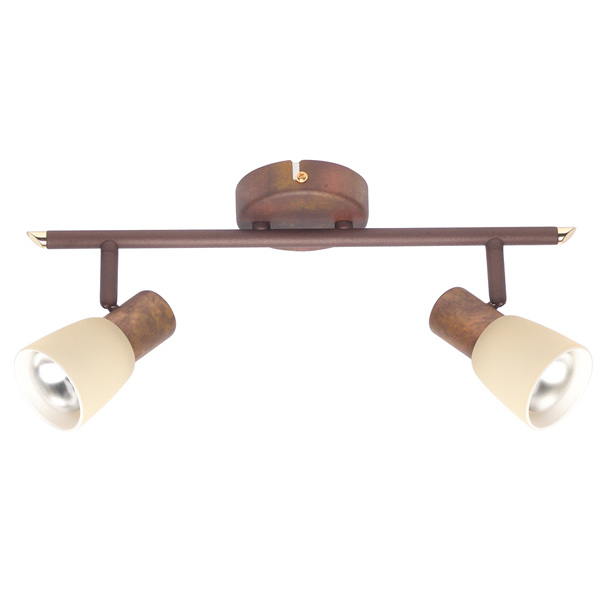 Спот Brilliant Luca R50 2x40 Вт E14 стара мідь 35813/56