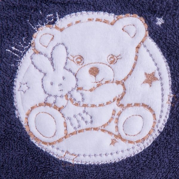 Полотенце-уголок Luna Kids 90х90 см синий 