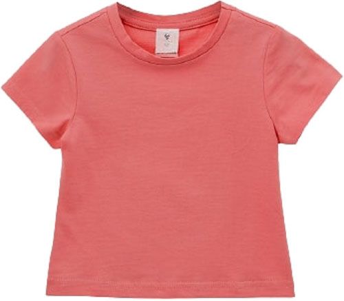 Футболка для дівчаток Роза 210118 р.128 кораловий 