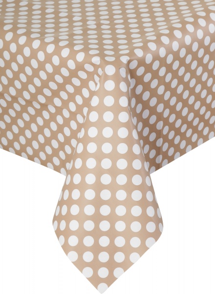 Скатертина Горошок 137x180 см коричневий Даріана 