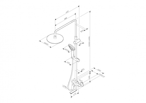 Душова система AM.PM F0785C900 Sunny