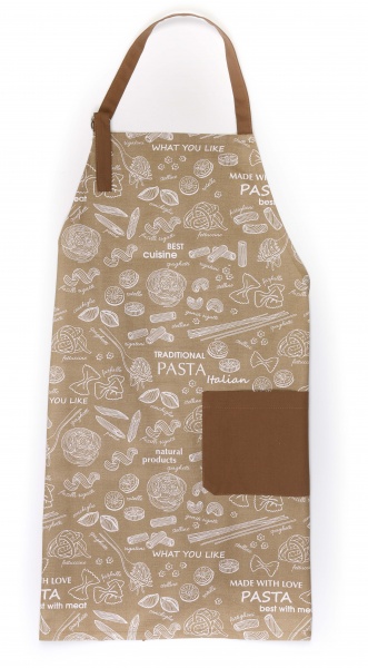 Фартук с регулируемой завязкой полупанама Паста бежевый Homeline