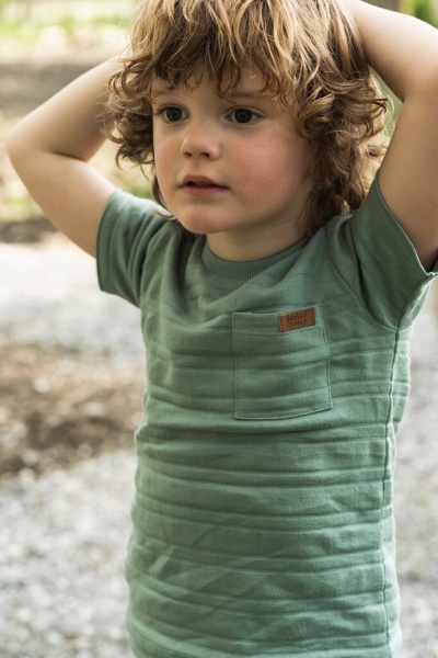 Футболка для мальчиков Koko Noko р.110 серо-зеленый T46818-37 