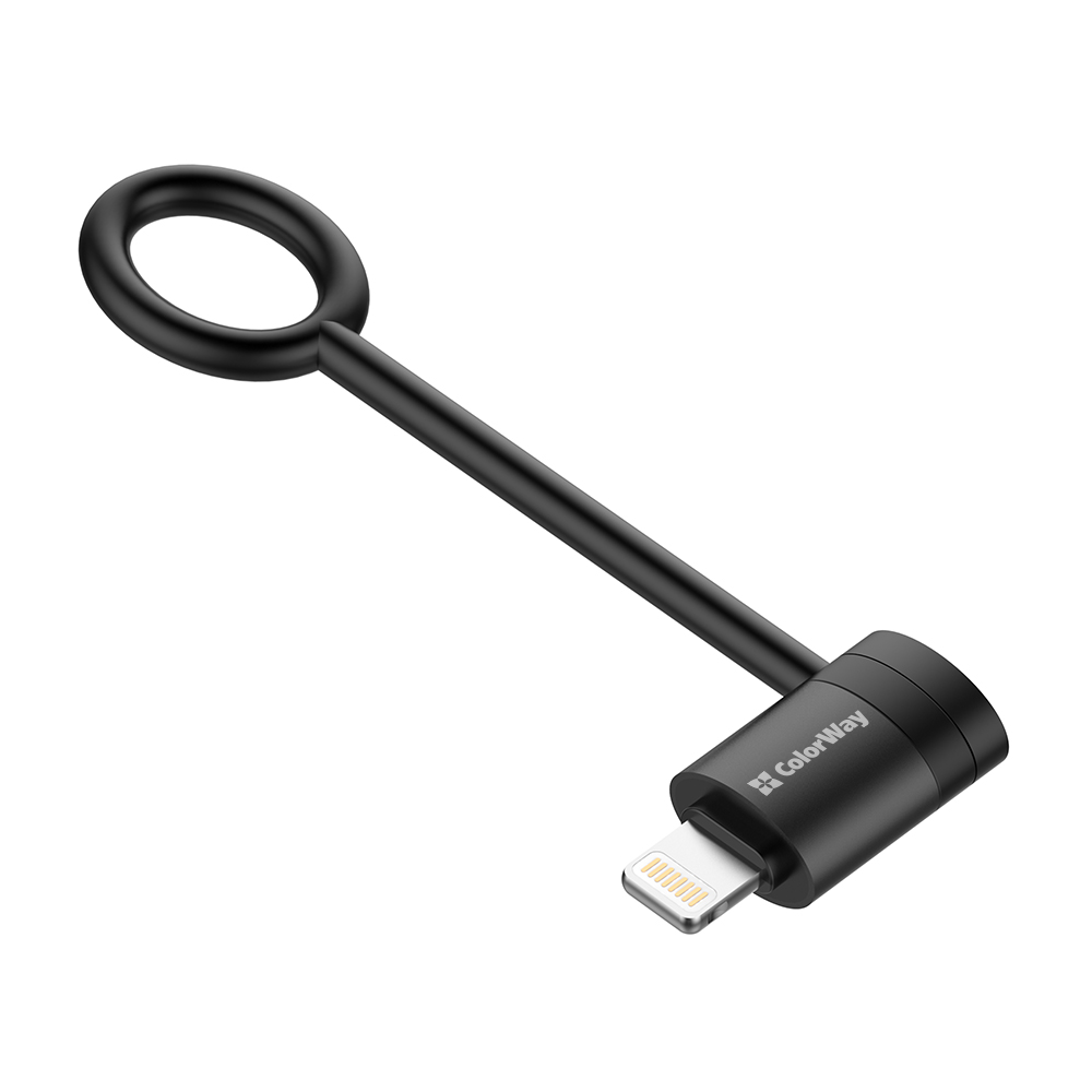 Адаптер із роз'ємами ColorWay Lightning To USB-C чорний (CW-AD-LC) black (CW-AD-LC)