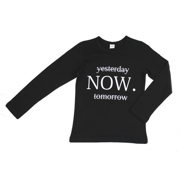 Футболка з довгим рукавом Danaya р.122 чорний ШЯ19-16 