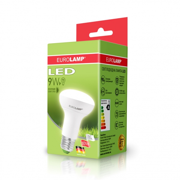 Лампа світлодіодна Eurolamp 9 Вт R63 матова E27 220 В 4000 К 