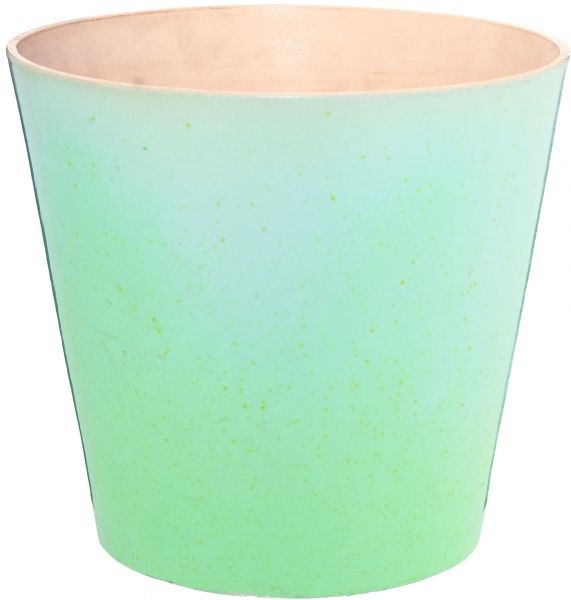 Горшок керамический Керамол Евро 5 (Гламур) круглый 4,5 л зеленый 