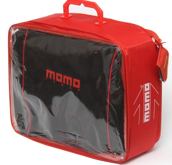 Комплект чохлів на сидіння Fodera Univ MOMO SC021BR чорний із червоним