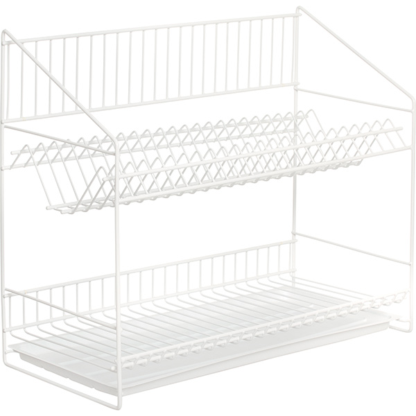Сушилка для посуды настенная двухуровневая 600 белая DC