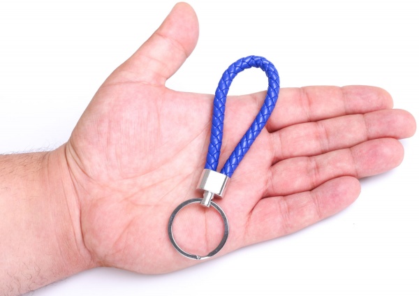 Брелок для ключів з кільцем синій