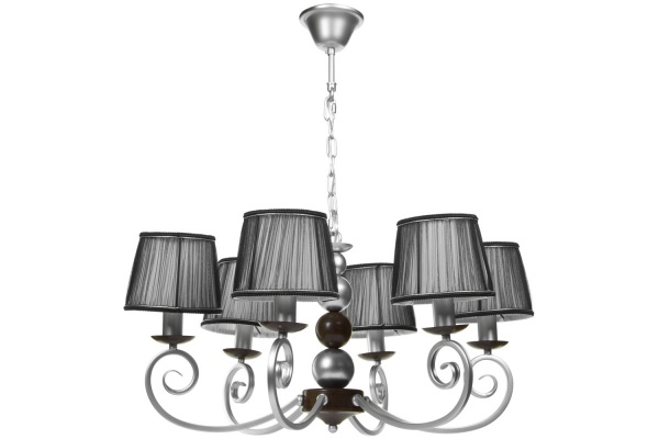 Люстра NNB 6x40 Вт E14 хром/черный 90995 