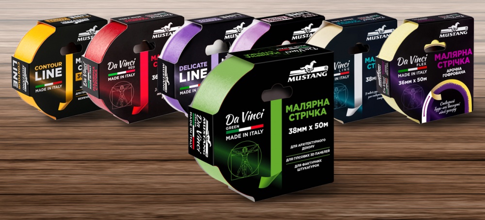 Лента малярная Mustang Da Vinci Green 48 мм x 50 м