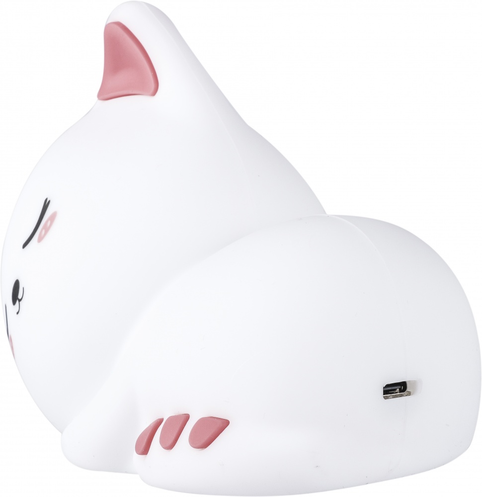 Ночник Sensio аккумуляторный Котик RGB сенсор 1200mАh 76x158x106 мм белый LP-257019