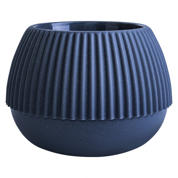 Вазон пластиковый Алеана Бохо круглый 1,3 л гранит 