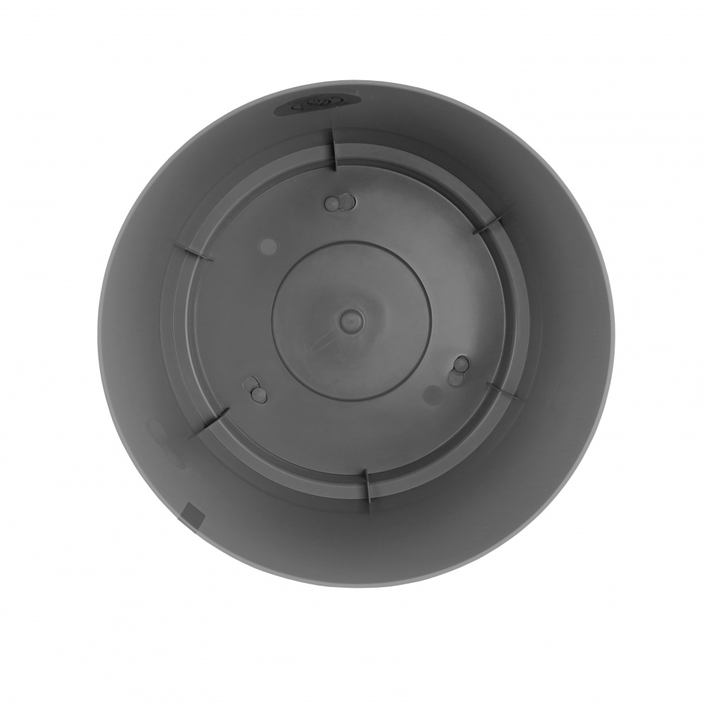 Вазон пластиковый пластик AURA круглый гранитно-черный 7 л Lamela (9711253)