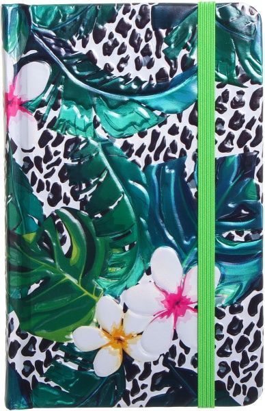 Книга для нотаток Леопард в джунглях 3Д ефект А6 96 аркушів