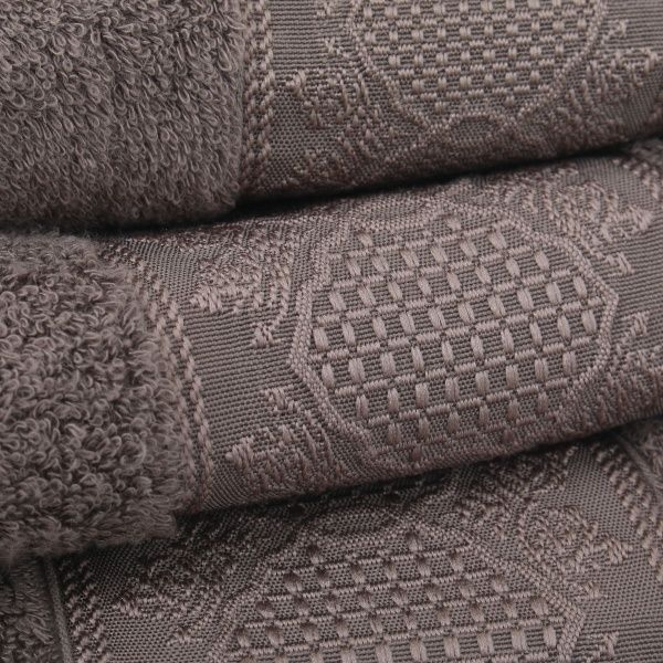 Рушник махровий Marsilya 70x140 см коричневий Issimo 