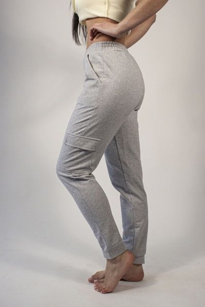 Штани домашні Flis clothes Карго р. M сірий меланж 