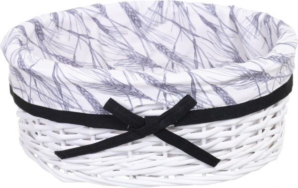Корзинка плетеная Tony Bridge Basket с текстилем 34х26х15 см HQN20-2CD-4 