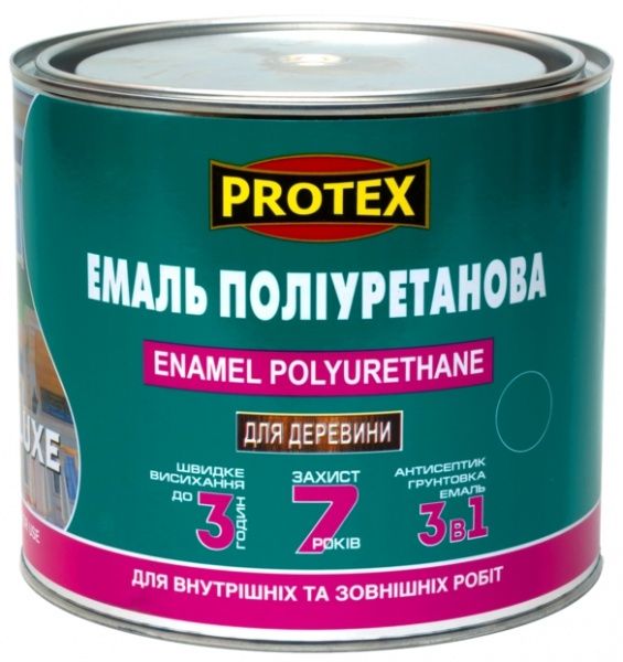 Емаль Protex поліуретанова швидкосохнуча 3в1 Luxe вишневий шовковистий глянець 2,4кг