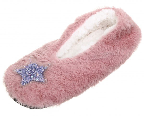 Обувь домашняя La Nuit звезды-блестки р.36/37 розовый 