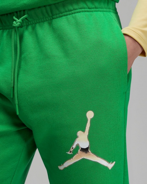 Брюки Nike W J BRKLN FT GFX PANT DZ3384-310 р. XS зеленый